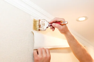 Pose de papier peint à Chabournay — revêtements muraux et toiles de verre